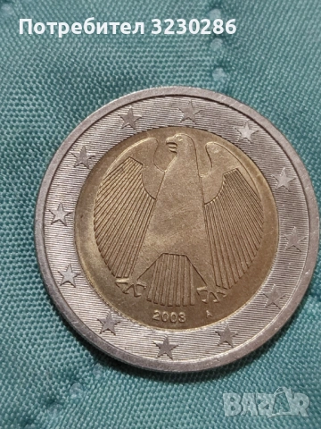 2 евро Германия 2003 А, снимка 2 - Нумизматика и бонистика - 53653351