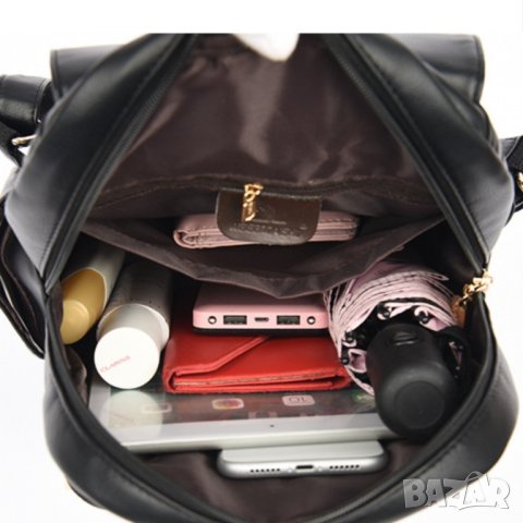 Дамска раница Lyan Black, снимка 4 - Раници - 40298506