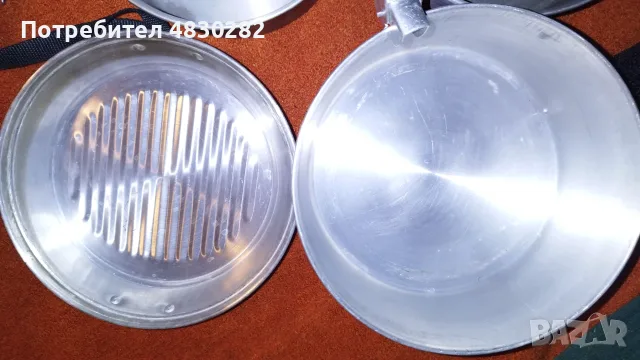 Комплект съдове за готвене за къмпинг, къмпинг тигани, комплект от 4 тенджери , снимка 12 - Газови котлони - 56107061