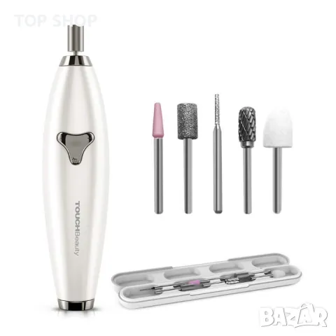 Електрическа пила за нокти TOUCHBeauty 6 в 1,К-кт бормашини, магнитен калъф за съхранение,акумулатор