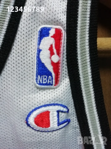 San Antonio Spurs #21 Tim Duncan Champion 90s vintage оригинален потник NBA, снимка 6 - Тениски - 50911275