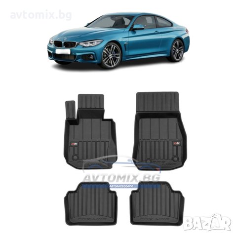 Гумени стелки зa BMW F32, F33, F36 4 серия след 2013 г., ProLine 3D