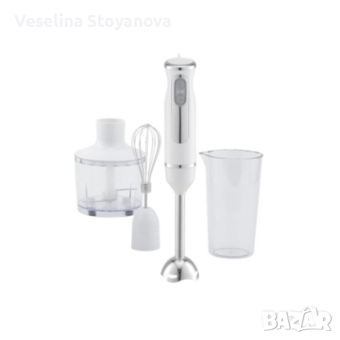 Пасатор с Чопър Voltz, 800W, Метален накрайник с бр. 1 колба 0.7л., Приставка за разбиване, Черен, 2, снимка 2 - Чопъри и пасатори - 52622629