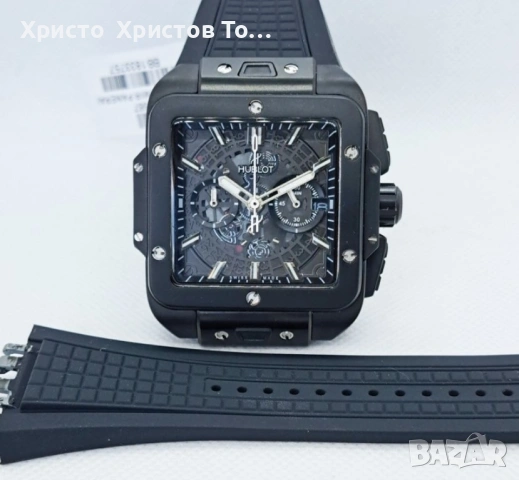 Promotion!!! Мъжки часовници Hublot Square Bang Unico 4 варианта, снимка 14 - Мъжки - 53662397