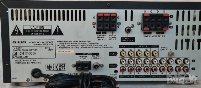 AIWA СТЕРЕО ПРИЕМНИК AV-X100, снимка 2 - Ресийвъри, усилватели, смесителни пултове - 52804245
