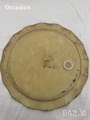 Антикварна метална чиния Прусия?, снимка 3 - Антикварни и старинни предмети - 41726672