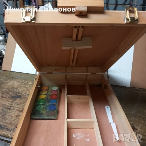Продавам малък статив/езел/ за Художници, снимка 5 - Картини - 50848263