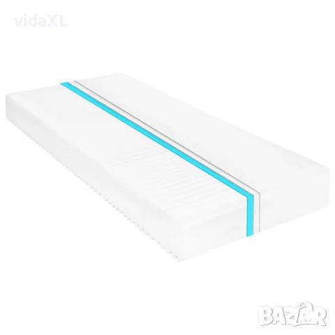 vidaXL Матрак, 100x200 см, 7 зони, PU пяна, 16 см, H2, H3
