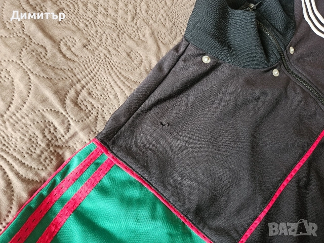 Vintage Adidas track jacket горница анцунг band of the 3 stripes XL, снимка 16 - Спортни дрехи, екипи - 52703479