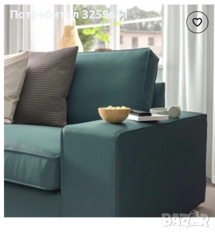 Двуместен диван икеа, снимка 6 - Дивани и мека мебел - 53150411