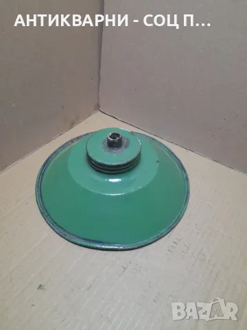Соц Стара Емайлирана Лампа., снимка 2 - Антикварни и старинни предмети - 49029149