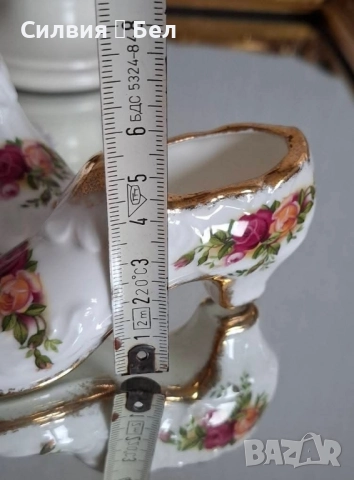 Декоративна обувкa Royal Albert , снимка 10 - Декорация за дома - 51641578