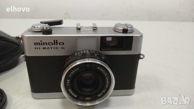 Фотоапарат Minolta HI-MATIC G, снимка 2 - Фотоапарати - 34266335