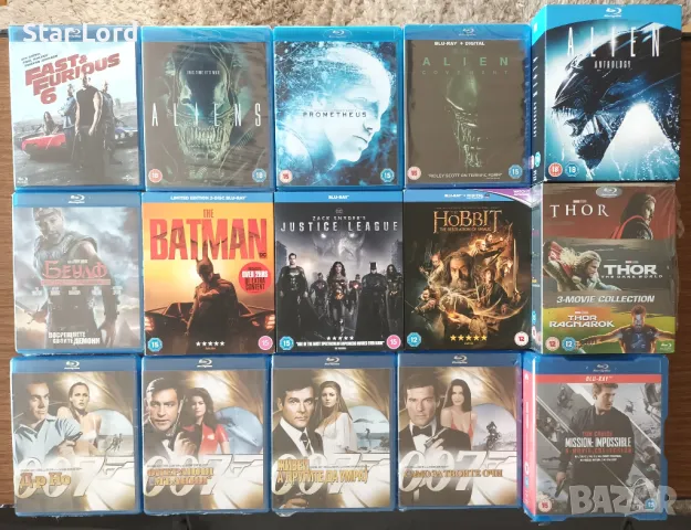 Филми на Blu Ray - Мисията невъзможна, Батман, Джеймс Бонд, Тор, Петък 13