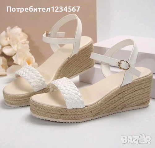 Нови бели сандали 36 н, снимка 1