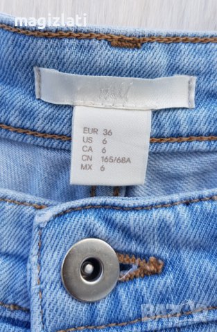Къси дънкови панталони H&M размер S-М, снимка 4 - Къси панталони и бермуди - 40998155