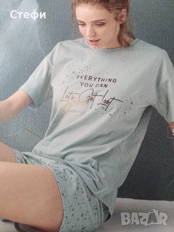 Дамска пижама с шорти , снимка 2 - Пижами - 41429269