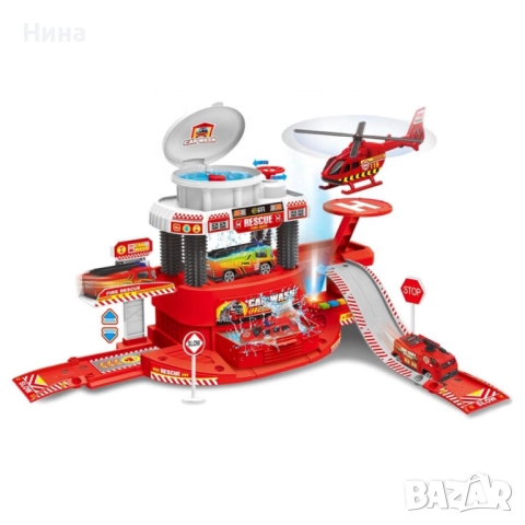 Автомивка с вода и кола сменяща цвета - FIRE DEPT. 🚒