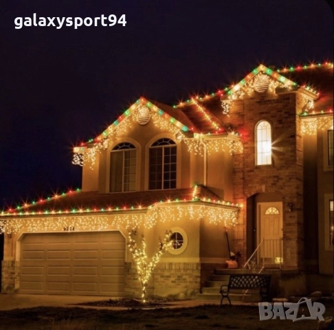 Бяла Светеща завеса 25метра х 60см с Флаш Ефект тип Висулка, снимка 2 - Футбол - 51645286