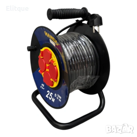 Удължител на макара с кабел HAWEK, 25 м, снимка 3 - Други стоки за дома - 53127773