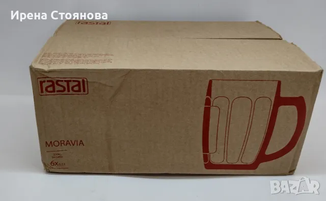 Комплект от 6 халби за бира с вместимост 500 мл, чисто нови, Weihenstephan, снимка 2 - Чаши - 49878490