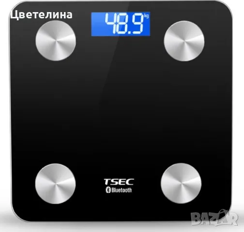 Интелигентен смарт кантар с Bluetooth  до 180 кг, снимка 1 - Други стоки за дома - 47591160