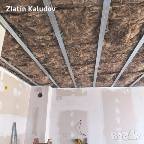 Извършвам монтаж на гипсокартон,шпакловка и боядисване, снимка 2 - Строителни работници - 53705271