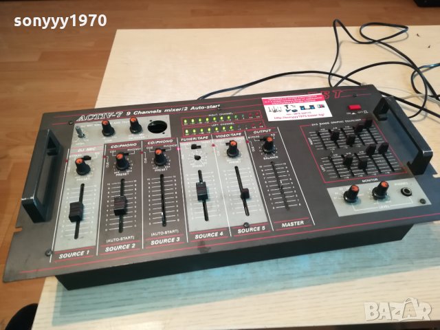 audio mixer equalizer-bst activ-7 9 channels mixer-внос france  1602221228, снимка 1 - Ресийвъри, усилватели, смесителни пултове - 35807942