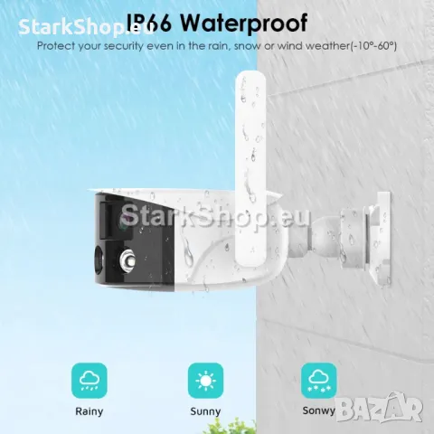 Въртяща соларна камера със сим карта 6MPX, снимка 4 - Соларни лампи - 48082924