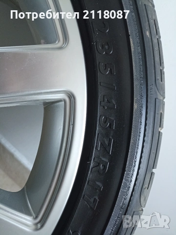 Джанта с гума audi s-line R17, снимка 2 - Гуми и джанти - 53673196