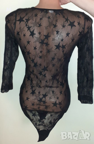 Черно боди на звезди, снимка 2 - Бельо - 36483939
