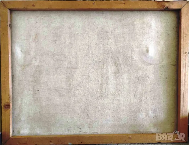 ЛЮБЕН ПЕТРОВ ОГРОМНА БЪЛГАРСКА МАСЛЕНА КАРТИНА - ЗИМА В БАЛКАНА , снимка 4 - Антикварни и старинни предмети - 48891904