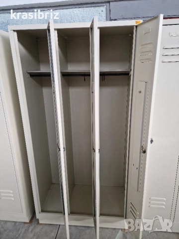 Метални Шкафове-внос от Германия!Налични 3-3-ки....и 1 с четири отделения!ОБЯВЕНАТА ЦЕНА Е ЗА БРОЙ!, снимка 6 - Шкафове - 52490749