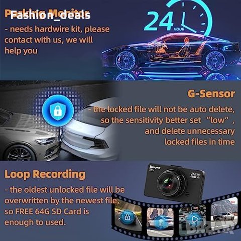 Нова компактна камера за кола автомобил рекордер Dash Cam Видеорегистратор, снимка 5 - Друга електроника - 41948428