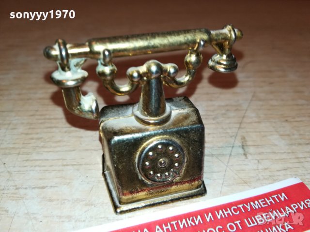 ТЕЛЕФОН-ЗЛАТИНКА-МИНИАТЮРА 1810211907, снимка 4 - Антикварни и старинни предмети - 34507400