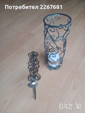 Свещници - 2 броя, снимка 3 - Други - 51877034