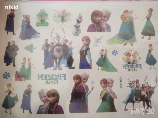 Елза Анна Замръзналото Кралство frozen Tattoo татос татуировка временна детска татоси татуси