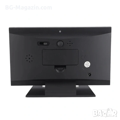 Електронна метеостанция с LED часовник дигитален термометър влагомер гласов контрол на батерии, снимка 7 - Други - 53109055