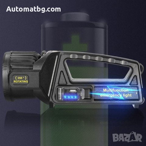 Соларен фенер AUtomat, 22см, Удароустойчив, Черен, снимка 3 - Къмпинг осветление - 41808064