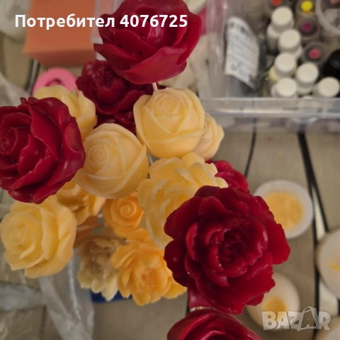 Ароматни глицеринови сапунени цветя , снимка 4 - Декорация за дома - 51753109