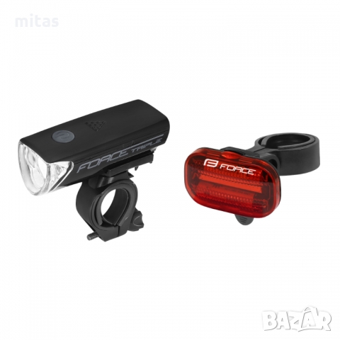 Комплект LED светлини за велосипед SHARP, предна/задна