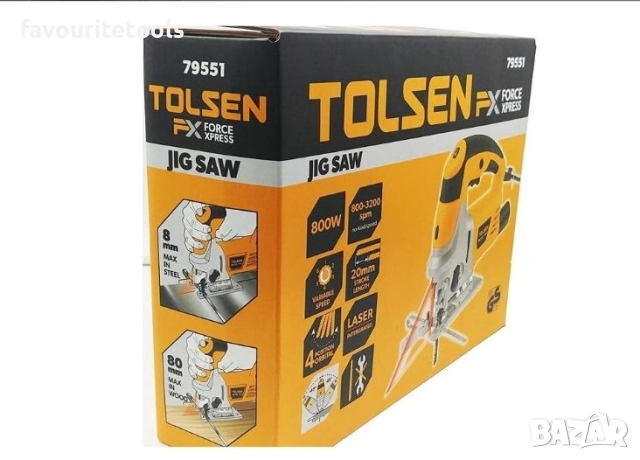 Прободен трион/Зеге Tolsen 800W,адаптор за прахоулавяне, куфар, включен 1бр. ножче за прободен трион, снимка 4 - Други инструменти - 34527467