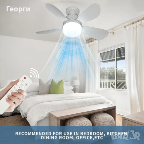 полилей с вентилатор, снимка 4 - Полилеи - 50467305