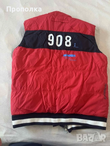 Елек с две лица тъмно син и червен, снимка 3 - Детски якета и елеци - 52123179