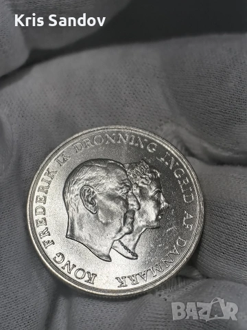 5 КРОНИ 1960г. Сребро , снимка 2 - Нумизматика и бонистика - 53609178