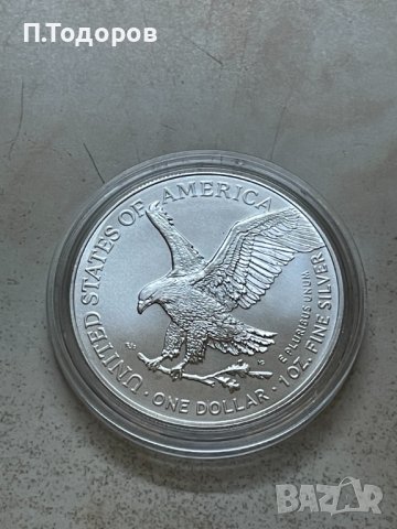 1 oz Сребро Американски Орел - 2024, снимка 4 - Нумизматика и бонистика - 44318799