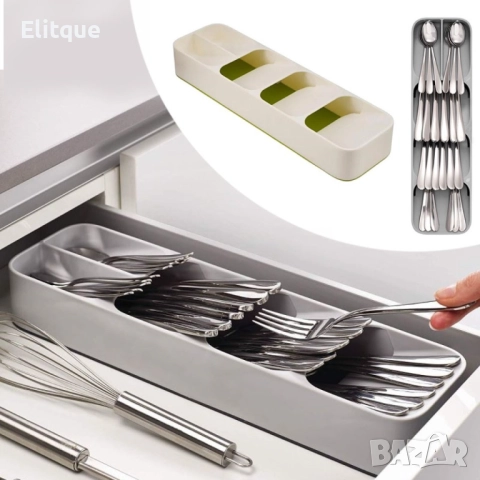 Органайзер за прибори. Размер: 39,6*11*5,5 (cm) Цвят: сив, снимка 2 - Други - 52903604