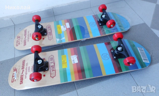 -40% НОВ Скейтборд STUF BLUE, снимка 2 - Скейтборд, ховърборд, уейвборд - 50539334