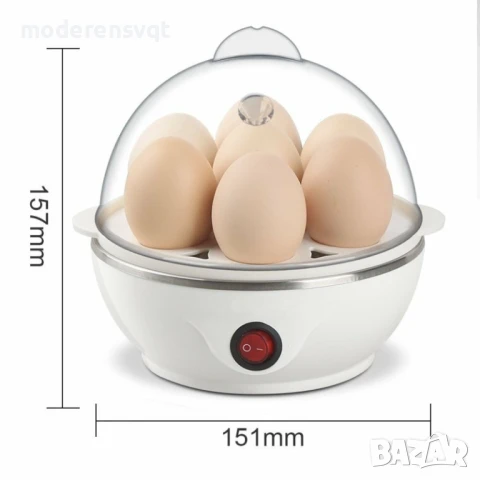 Яйцеварка за едновременно варене на 7 или 14 яйца