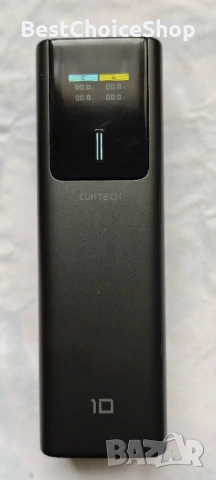CUKTECH 10,000mAh 150W преносимо зарядно с USB C и смарт дисплей, снимка 5 - Външни батерии - 53419709